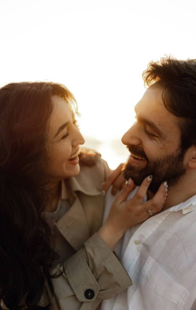 Happy patients with natural-looking dentures
